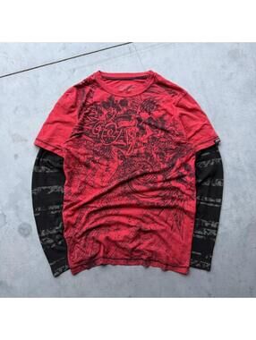 Y2K MMA Elite Layered Graphic Tee